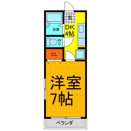 エスポワール大桑島の物件間取画像